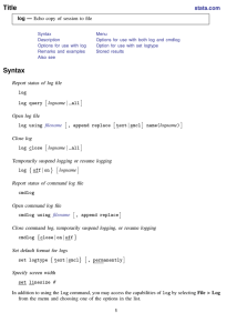 log - Stata