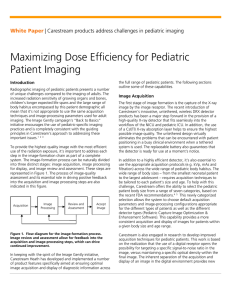 Maximizing Dose Efficiency for Pediatric Patient
