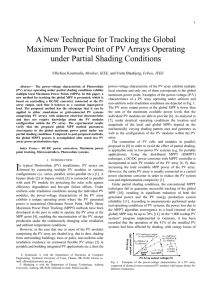 A New Technique for Tracking the Global Maximum Power Point