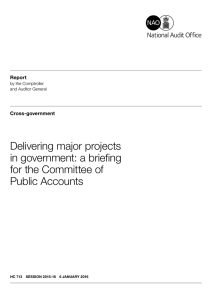 Delivering major projects in government