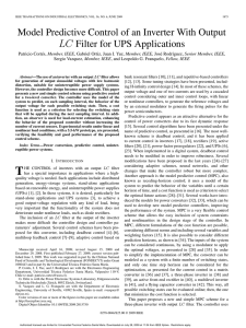 Model Predictive Control of an Inverter With Output LC Filter