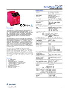 Safety Relays Safety Monitoring Relay