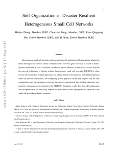 Self-Organization in Disaster Resilient Heterogeneous Small Cell