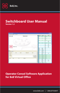 Switchboard User Manual - Packet8