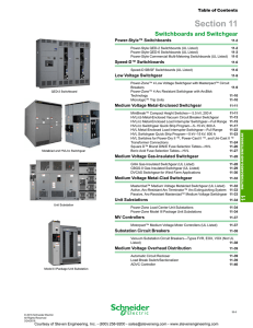 Schneider Electric Digest 177 Section 11: Switchboards and