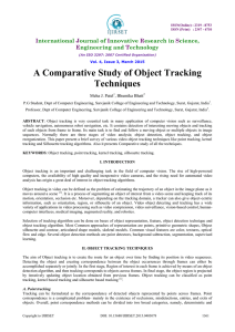 A Comparative Study of Object Tracking Techniques