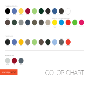 Color Chart - Landscape Forms