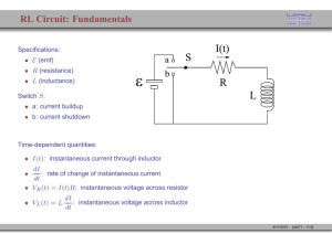 RL Circuit: Fundamentals