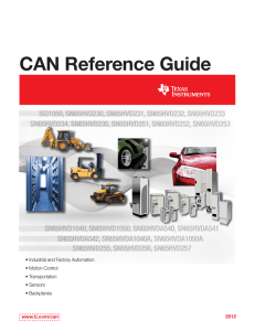CAN Reference Guide