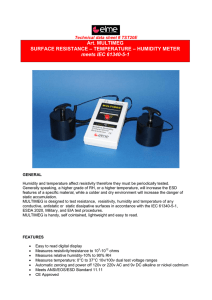 HUMIDITY METER meets IEC 61340-5-1