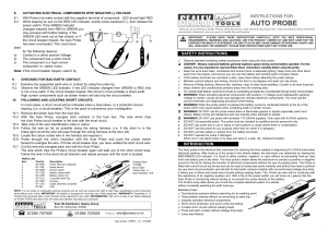 auto probe - Tooled