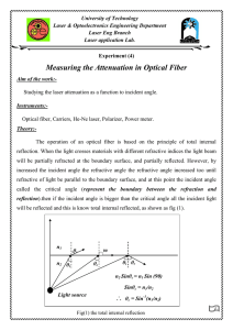 Measuring the attenuation in optical fiber