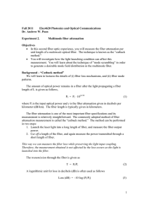 Lab2: Multimode fiber attenuation