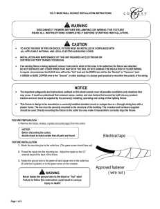 Approved fastener ( wire nut ) Electrical tape