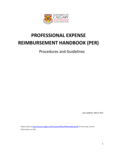 professional expense reimbursement handbook (per)