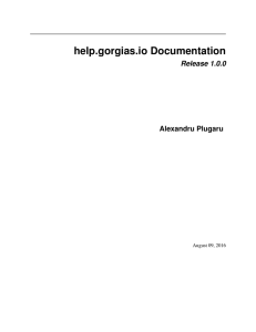 help.gorgias.io Documentation