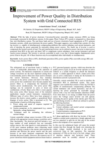 Improvement of Power Quality in Distribution System