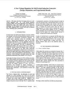 A New Voltage Regulator for Self-Excited Induction Generator