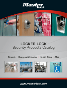 Master Lock - Locker Lock Security Products Catalog