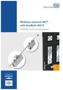 Winkhaus autoLock AV2+ with blueMatic AV2-E