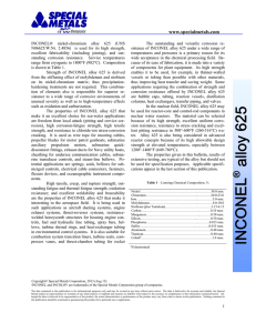 INCONEL alloy 625