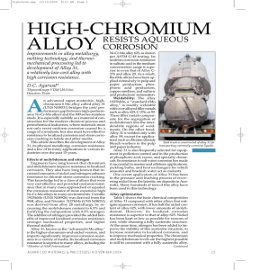 high-chromium alloy