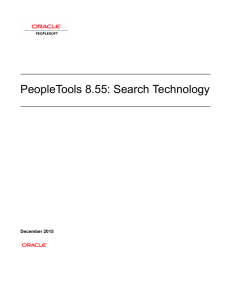 PeopleTools 8.55: Search Technology