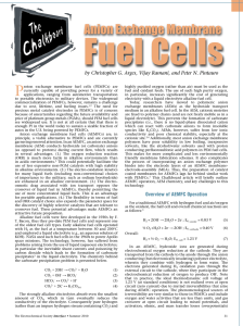 Anion exchange membrane fuel cells