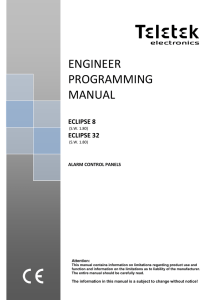 ENGINEER PROGRAMMING MANUAL