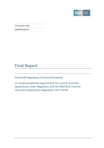 Final Report - European Banking Authority