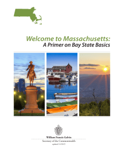 Welcome to Massachusetts - Secretary of the Commonwealth