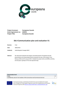 D6.4 Communication plan and evaluation V1
