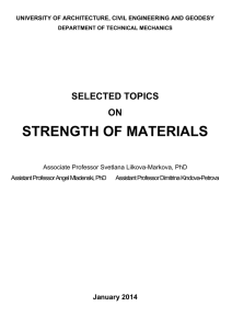 STRENGTH OF MATERIALS