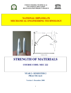 strength of materials - Unesco