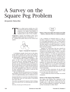 A Survey on the Square Peg Problem