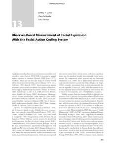 Observer-Based Measurement of Facial Expression With the Facial