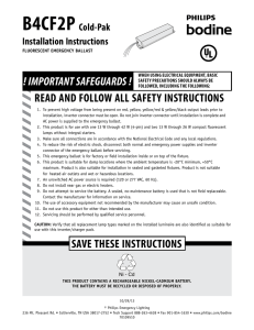 B4CF2P Instruction Sheet