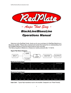BlackLine/BluesLine Operations Manual