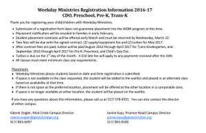 Enrollment process information and dates for non