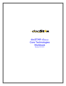 docSTAR v3eleven Core Technologies Workbook