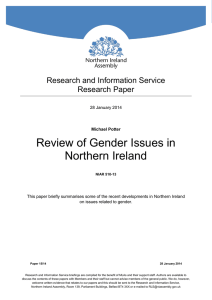 Review of Gender Issues in Northern Ireland