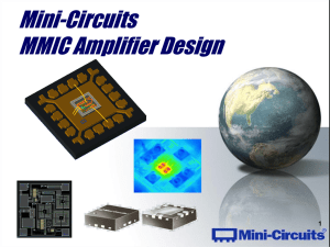 MMIC Amplifier Design