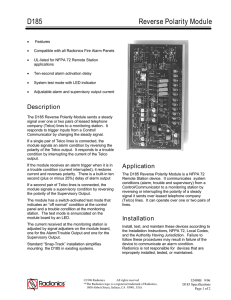 D185 Reverse Polarity Module