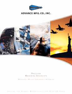 Brochure - Advance MFG. CO., INC.