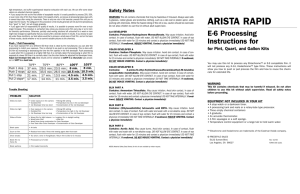 Arista e-6 (pt, qt, gal) - Freestyle Photographic Supplies