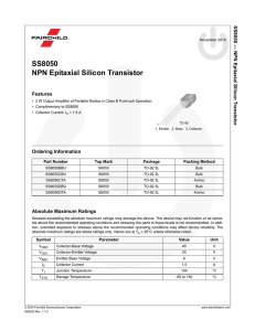 SS8050 - NPN Epitaxial Silicon Transistor