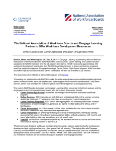 The National Association of Workforce Boards and Cengage