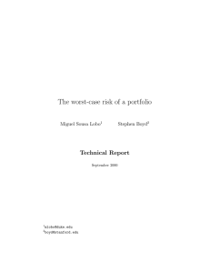 The worst-case risk of a portfolio