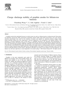 Charge–discharge stability of graphite anodes