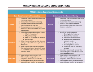 mtss problem solving considerations